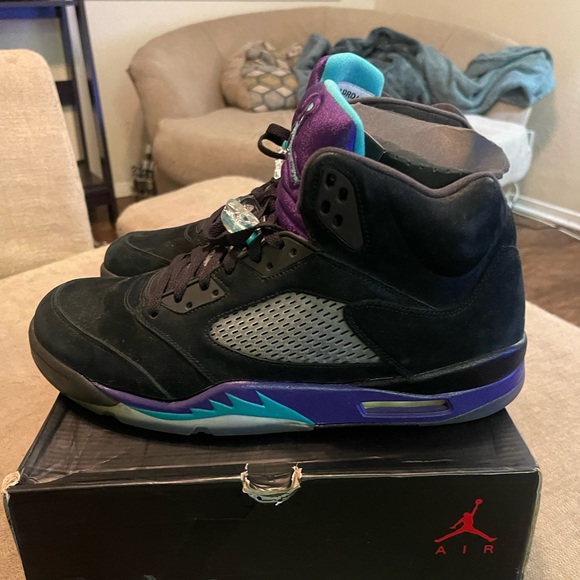 Jordan retro 5 black grapes size 14 - Picture 8 of 9